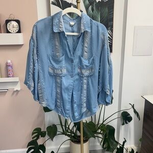 Surf Gypsy Light Blue Button-Down Shirt